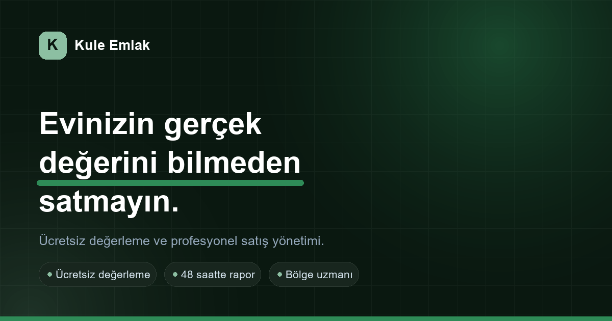 Kule Emlak — ilan vitrini + WhatsApp'tan sor